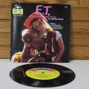 1982 E T The Extra-Terrestrial Read-Along Book and Record Set